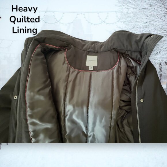 Plus Size Womens Heavy Puffer Quilt Lined Fur Hooded Parka Ski Winter Jacket - Picture 9 of 13